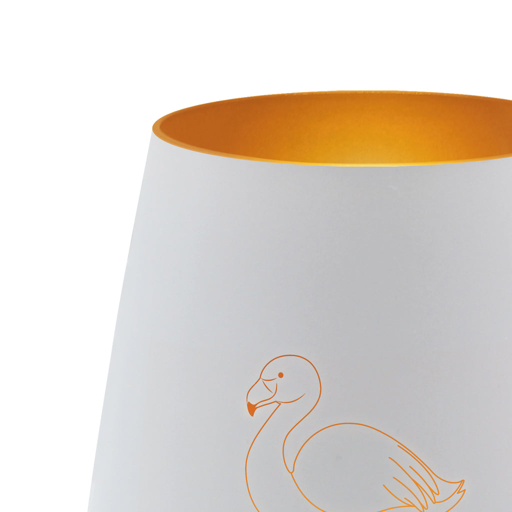 Gold Windlicht Flamingo Classic Windlicht, Teelicht, Graviertes Windlicht, Windlicht Gravur, Kerze, Windlicht aus Glas, Teelicht aus Glas, Flamingo, Einzigartig, Selbstliebe, Stolz, ich, für mich, Spruch, Freundin, Freundinnen, Außenseiter, Sohn, Tochter, Geschwister