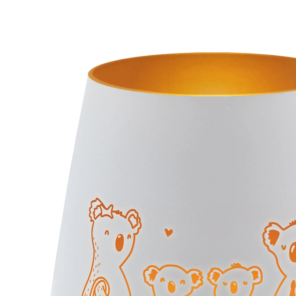 Gold Windlicht Koala Familie zwei Windlicht, Teelicht, Graviertes Windlicht, Windlicht Gravur, Kerze, Windlicht aus Glas, Teelicht aus Glas, Familie, Vatertag, Muttertag, Bruder, Schwester, Mama, Papa, Oma, Opa, Koala, Koalabär, beste Familie, Familienzeit, Familienleben, Koalafamilie, Lieblingsfamilie