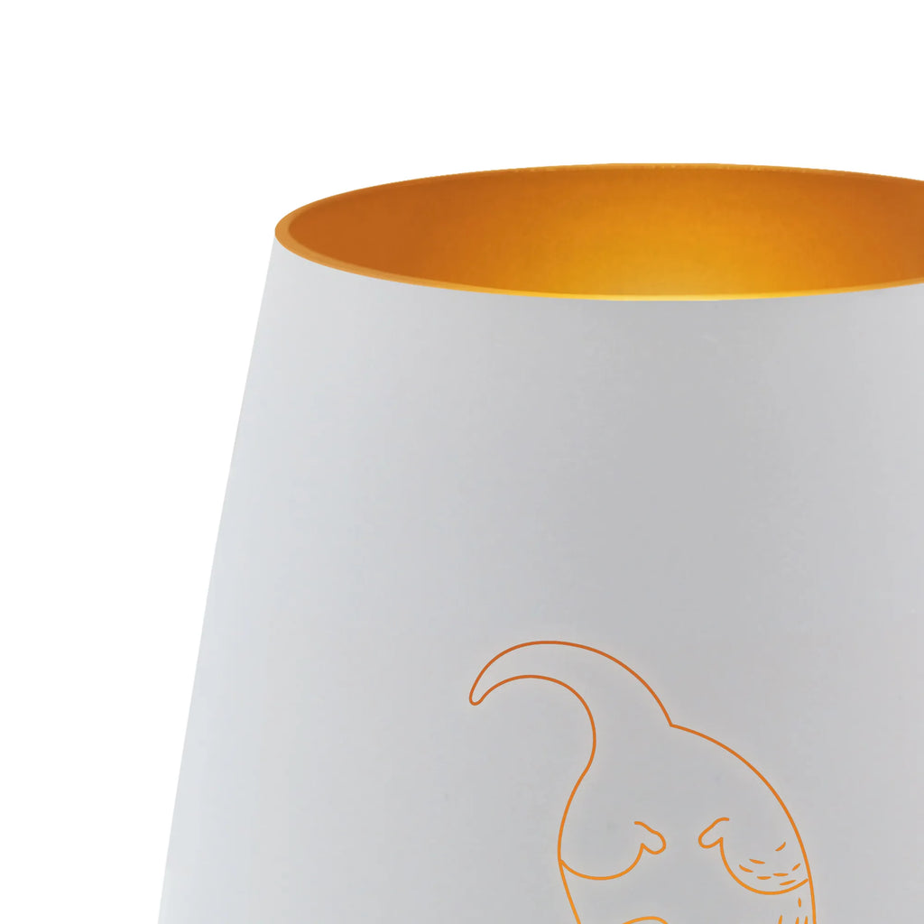 Gold Windlicht Otter Kopfüber Windlicht, Teelicht, Graviertes Windlicht, Windlicht Gravur, Kerze, Windlicht aus Glas, Teelicht aus Glas, Otter, Fischotter, Seeotter, Otter Seeotter See Otter