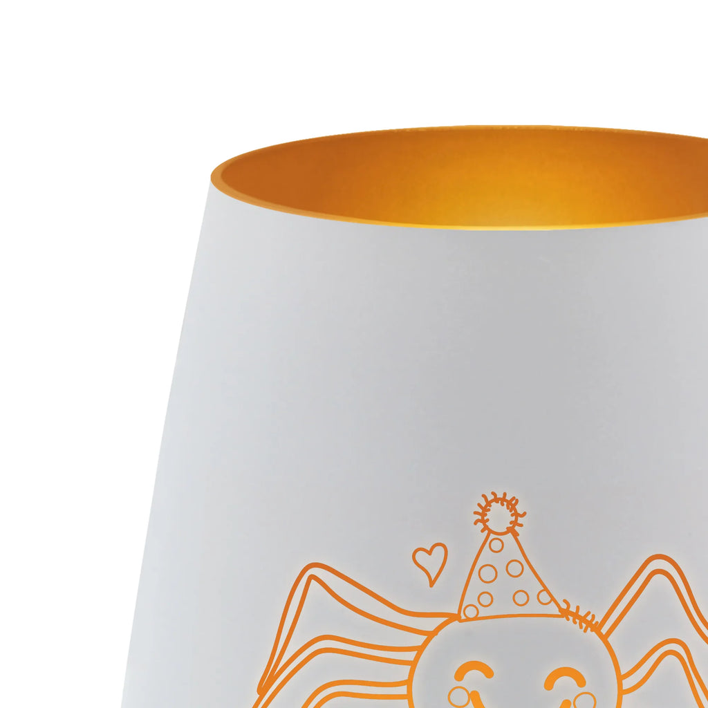 Gold Windlicht Spinne Agathe Party Windlicht, Teelicht, Graviertes Windlicht, Windlicht Gravur, Kerze, Windlicht aus Glas, Teelicht aus Glas, Spinne Agathe, Spinne, Agathe, Videos, Merchandise, Selbstliebe, Wunder, Motivation, Glück