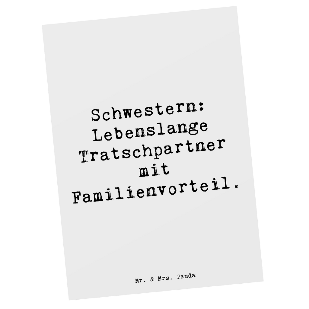 Postkarte Spruch Schwestern Tratschpartner Postkarte, Karte, Geschenkkarte, Grußkarte, Einladung, Ansichtskarte, Geburtstagskarte, Einladungskarte, Dankeskarte, Ansichtskarten, Einladung Geburtstag, Einladungskarten Geburtstag, Familie, Vatertag, Muttertag, Bruder, Schwester, Mama, Papa, Oma, Opa