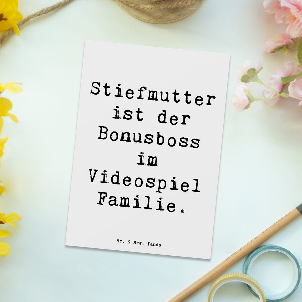 Postkarte Spruch Stiefmutter Bonusboss Postkarte, Karte, Geschenkkarte, Grußkarte, Einladung, Ansichtskarte, Geburtstagskarte, Einladungskarte, Dankeskarte, Ansichtskarten, Einladung Geburtstag, Einladungskarten Geburtstag, Familie, Vatertag, Muttertag, Bruder, Schwester, Mama, Papa, Oma, Opa