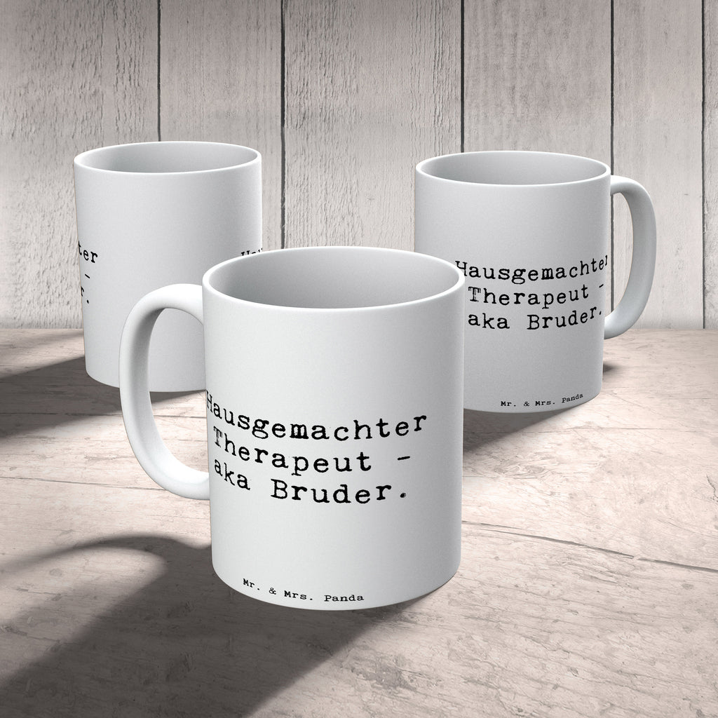 Tasse Spruch Bruder Therapeut Tasse, Kaffeetasse, Teetasse, Becher, Kaffeebecher, Teebecher, Keramiktasse, Porzellantasse, Büro Tasse, Geschenk Tasse, Tasse Sprüche, Tasse Motive, Kaffeetassen, Tasse bedrucken, Designer Tasse, Cappuccino Tassen, Schöne Teetassen, Familie, Vatertag, Muttertag, Bruder, Schwester, Mama, Papa, Oma, Opa