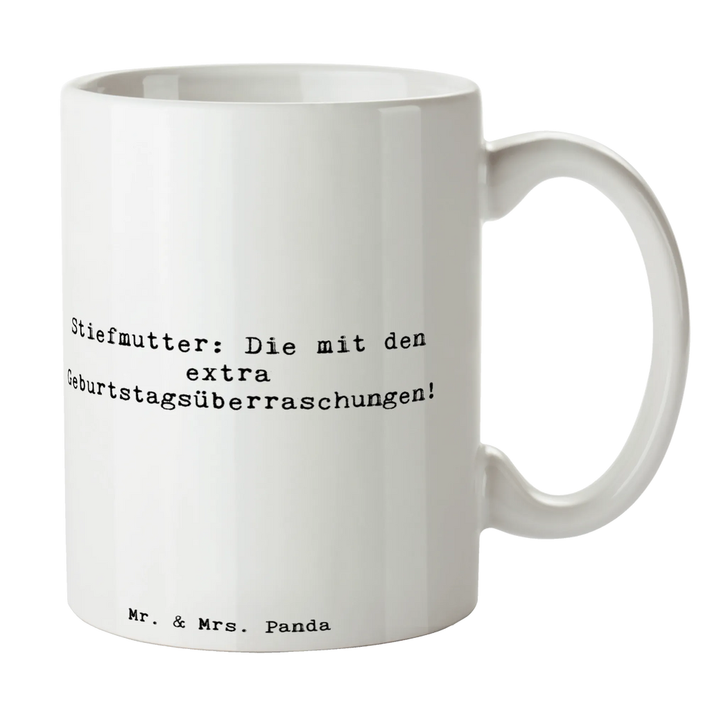 Tasse Spruch Stiefmutter Überraschungen Tasse, Kaffeetasse, Teetasse, Becher, Kaffeebecher, Teebecher, Keramiktasse, Porzellantasse, Büro Tasse, Geschenk Tasse, Tasse Sprüche, Tasse Motive, Kaffeetassen, Tasse bedrucken, Designer Tasse, Cappuccino Tassen, Schöne Teetassen, Familie, Vatertag, Muttertag, Bruder, Schwester, Mama, Papa, Oma, Opa