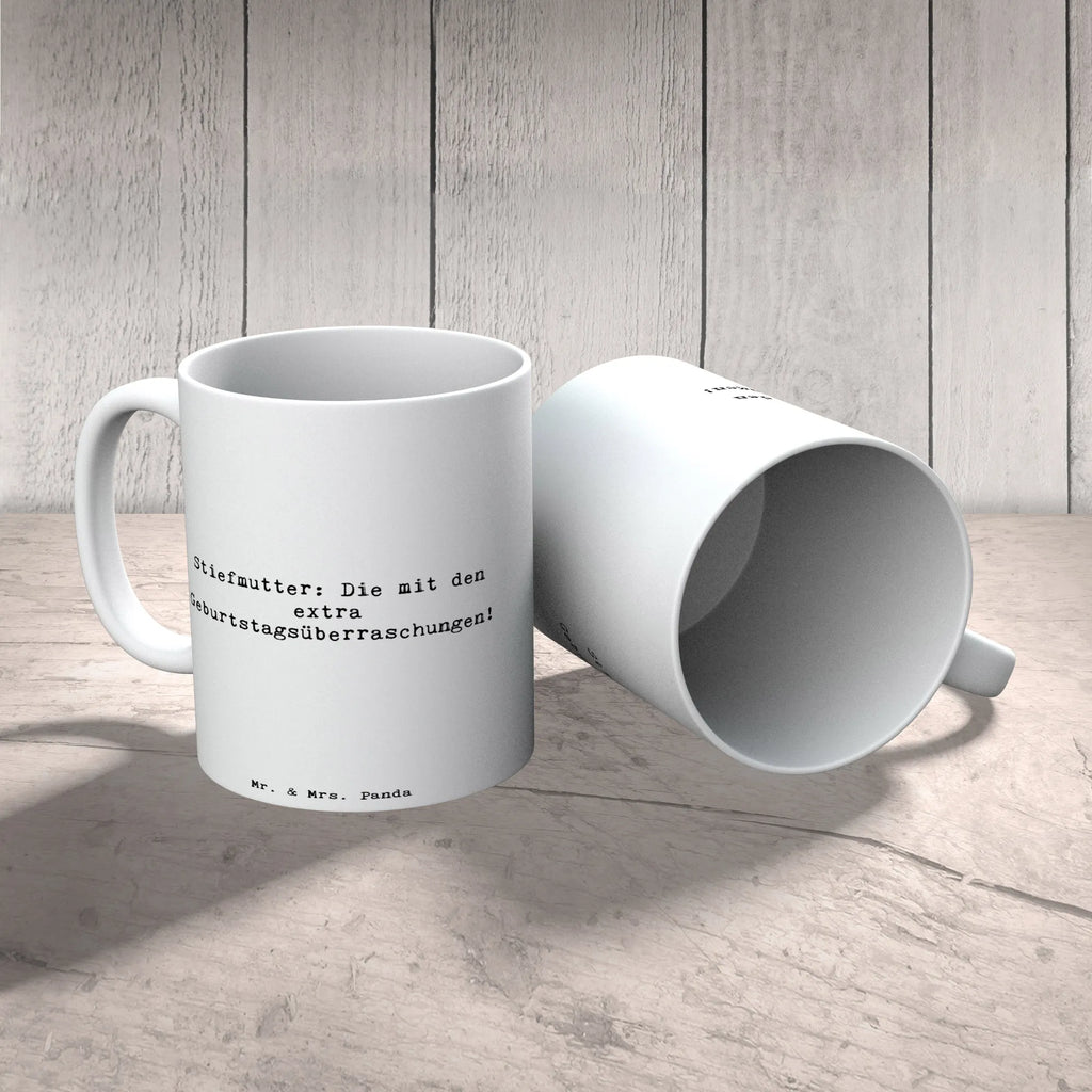 Tasse Spruch Stiefmutter Überraschungen Tasse, Kaffeetasse, Teetasse, Becher, Kaffeebecher, Teebecher, Keramiktasse, Porzellantasse, Büro Tasse, Geschenk Tasse, Tasse Sprüche, Tasse Motive, Kaffeetassen, Tasse bedrucken, Designer Tasse, Cappuccino Tassen, Schöne Teetassen, Familie, Vatertag, Muttertag, Bruder, Schwester, Mama, Papa, Oma, Opa