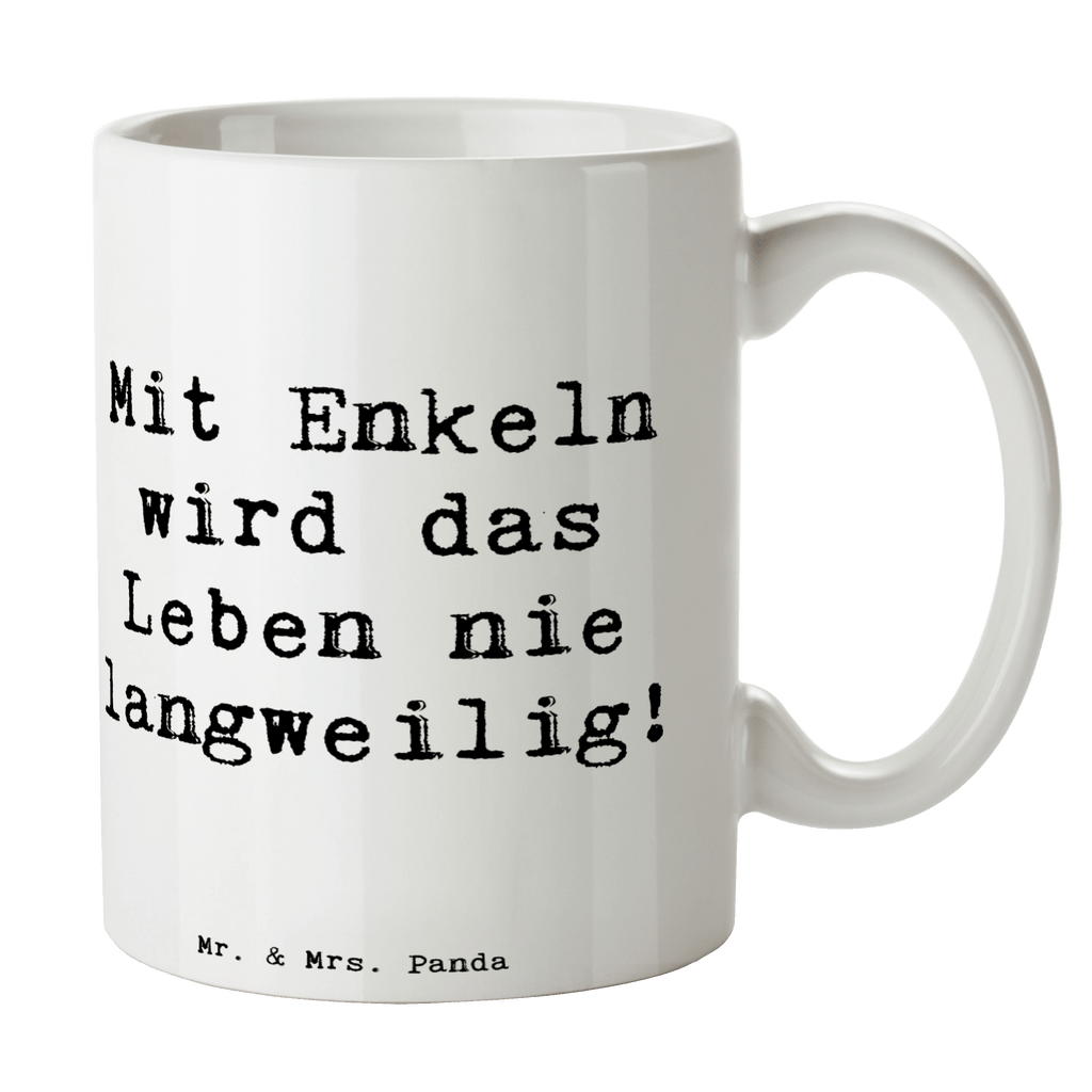 Tasse Spruch Enkelkinder Abenteuer Tasse, Kaffeetasse, Teetasse, Becher, Kaffeebecher, Teebecher, Keramiktasse, Porzellantasse, Büro Tasse, Geschenk Tasse, Tasse Sprüche, Tasse Motive, Kaffeetassen, Tasse bedrucken, Designer Tasse, Cappuccino Tassen, Schöne Teetassen, Familie, Vatertag, Muttertag, Bruder, Schwester, Mama, Papa, Oma, Opa