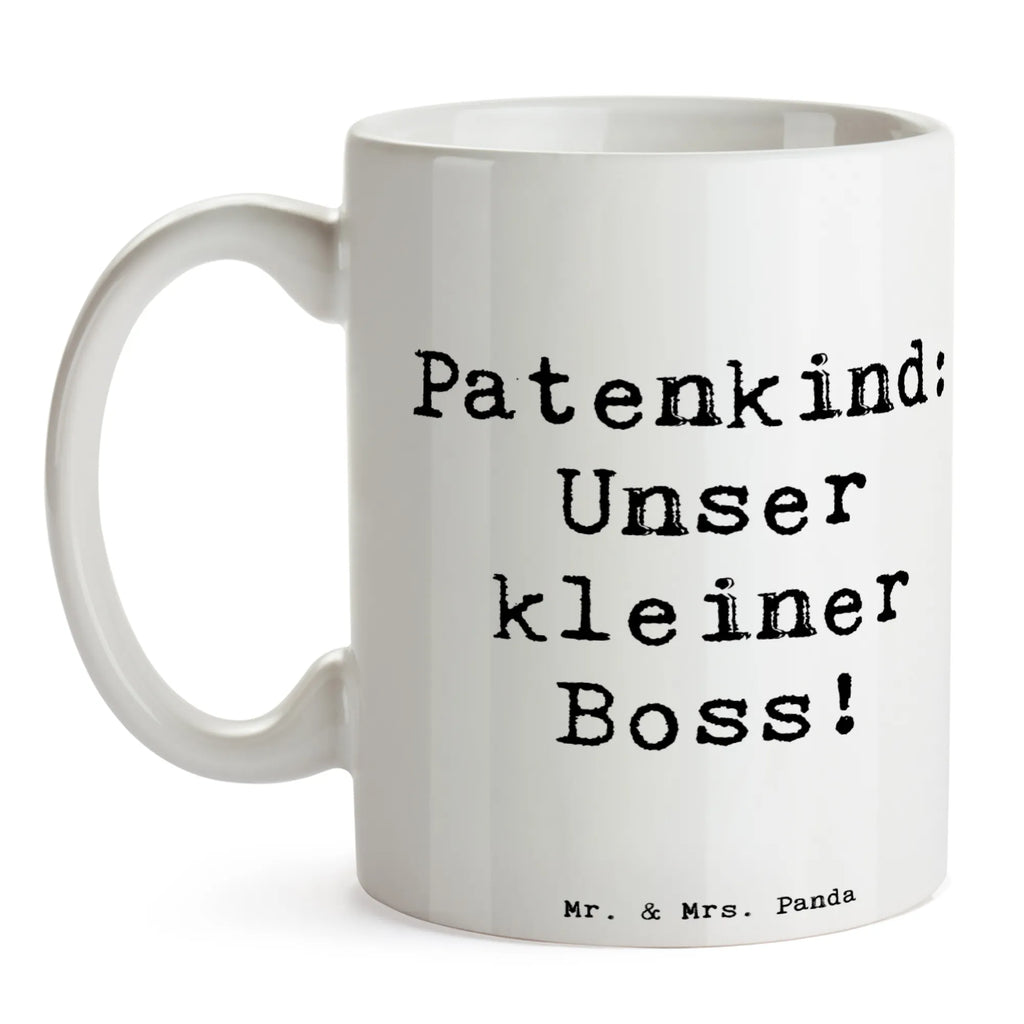 Tasse Spruch Patenkind Boss Tasse, Kaffeetasse, Teetasse, Becher, Kaffeebecher, Teebecher, Keramiktasse, Porzellantasse, Büro Tasse, Geschenk Tasse, Tasse Sprüche, Tasse Motive, Kaffeetassen, Tasse bedrucken, Designer Tasse, Cappuccino Tassen, Schöne Teetassen, Familie, Vatertag, Muttertag, Bruder, Schwester, Mama, Papa, Oma, Opa