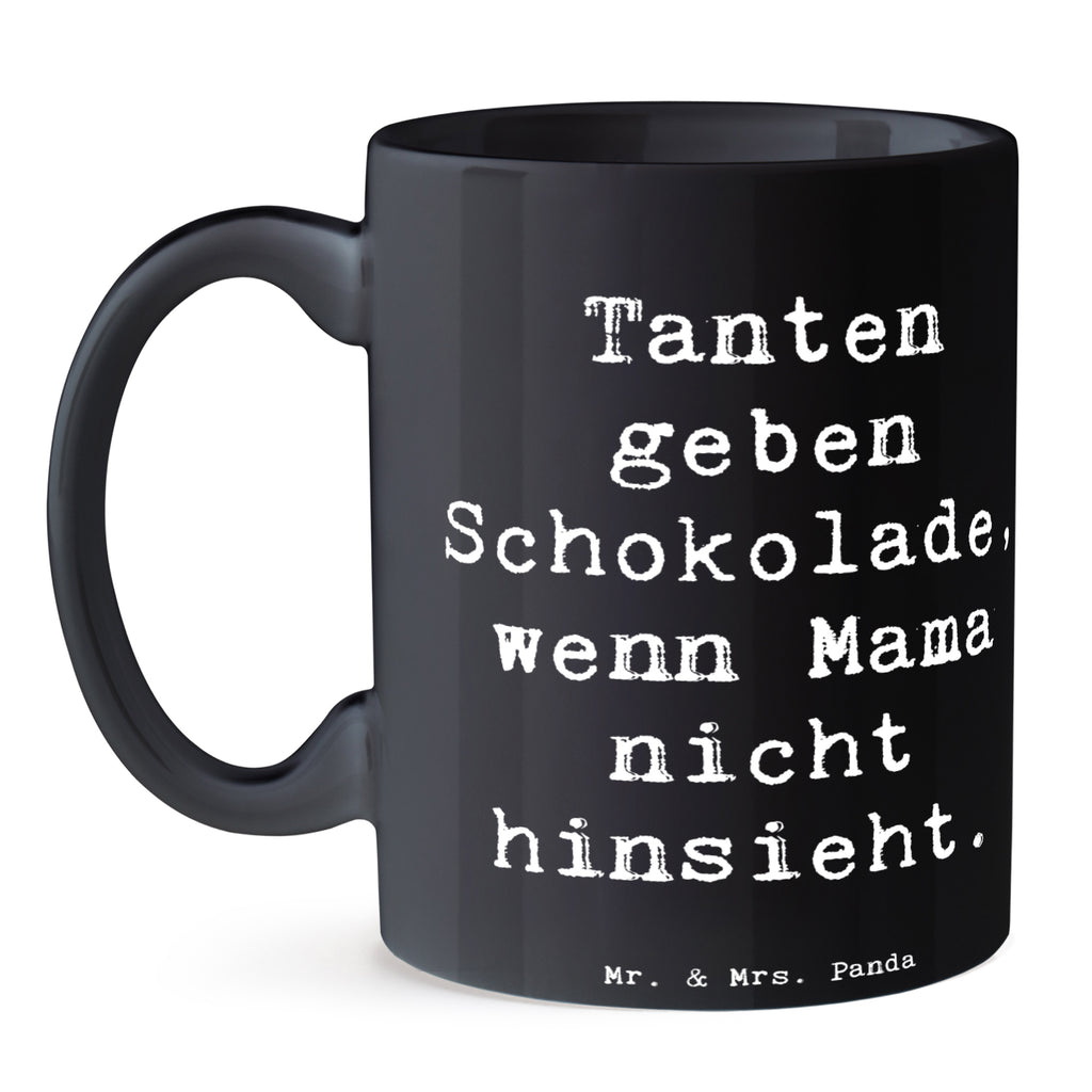 Tasse Tanten geben Schokolade, wenn Mama nicht hinsieht - Tante als süße Verschwörerin Tasse, Kaffeetasse, Teetasse, Becher, Kaffeebecher, Teebecher, Keramiktasse, Porzellantasse, Büro Tasse, Geschenk Tasse, Tasse Sprüche, Tasse Motive, Kaffeetassen, Tasse bedrucken, Designer Tasse, Cappuccino Tassen, Schöne Teetassen, Familie, Vatertag, Muttertag, Bruder, Schwester, Mama, Papa, Oma, Opa