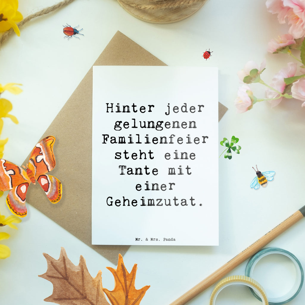 Grußkarte Spruch Tante Geheimzutat Grußkarte, Klappkarte, Einladungskarte, Glückwunschkarte, Hochzeitskarte, Geburtstagskarte, Karte, Ansichtskarten, Familie, Vatertag, Muttertag, Bruder, Schwester, Mama, Papa, Oma, Opa