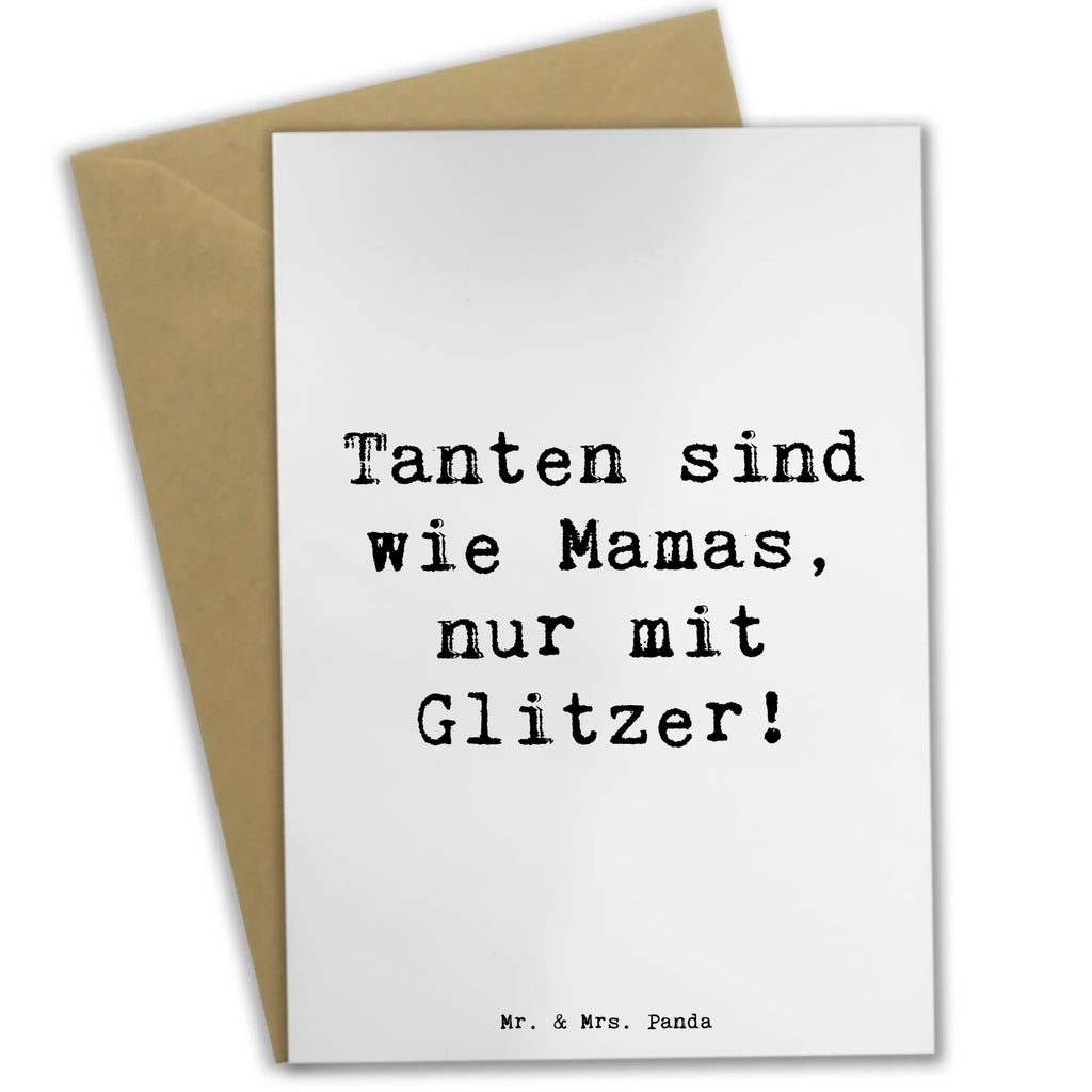 Grußkarte Spruch Glitzernde Tante Grußkarte, Klappkarte, Einladungskarte, Glückwunschkarte, Hochzeitskarte, Geburtstagskarte, Karte, Ansichtskarten, Familie, Vatertag, Muttertag, Bruder, Schwester, Mama, Papa, Oma, Opa