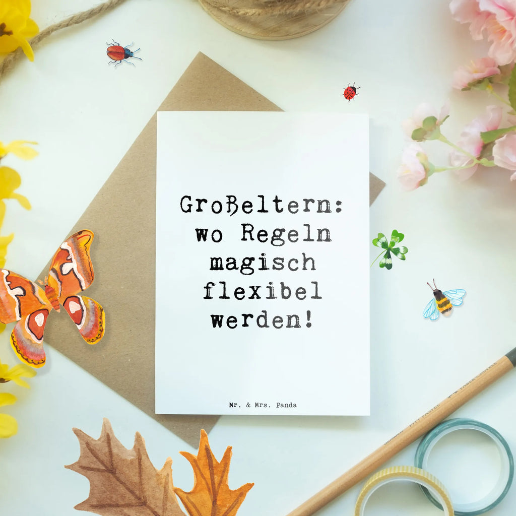 Grußkarte Spruch Großeltern Magie Grußkarte, Klappkarte, Einladungskarte, Glückwunschkarte, Hochzeitskarte, Geburtstagskarte, Karte, Ansichtskarten, Familie, Vatertag, Muttertag, Bruder, Schwester, Mama, Papa, Oma, Opa