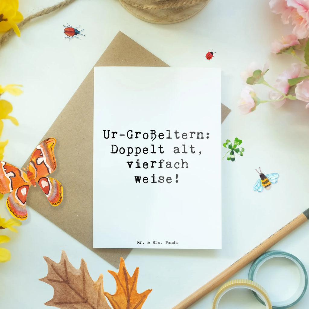 Grußkarte Spruch Ur-Großeltern Weisheit Grußkarte, Klappkarte, Einladungskarte, Glückwunschkarte, Hochzeitskarte, Geburtstagskarte, Karte, Ansichtskarten, Familie, Vatertag, Muttertag, Bruder, Schwester, Mama, Papa, Oma, Opa