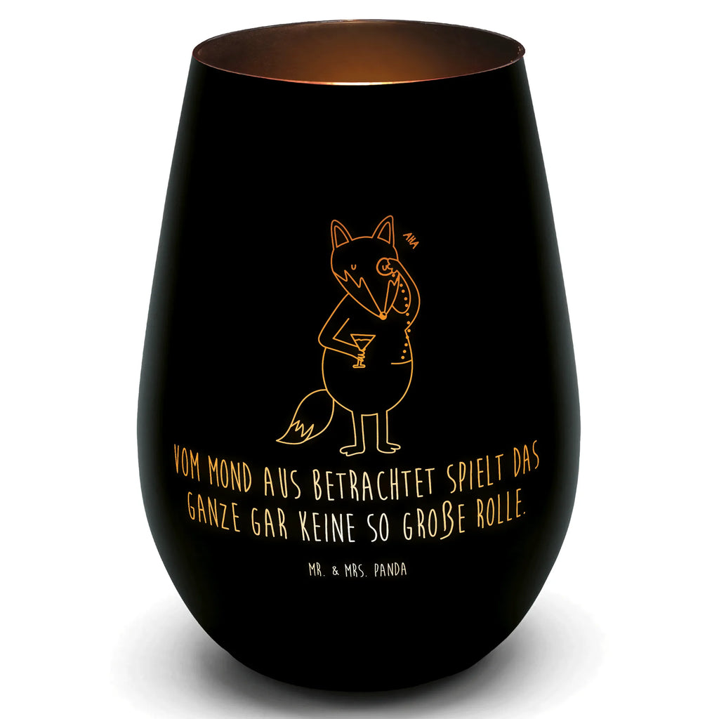 Gold Windlicht Fuchs Lord Windlicht, Teelicht, Graviertes Windlicht, Windlicht Gravur, Kerze, Windlicht aus Glas, Teelicht aus Glas, Fuchs, Füchse, tröstende Worte, Spruch lustig, Liebeskummer Geschenk, Motivation Spruch, Problemlösung