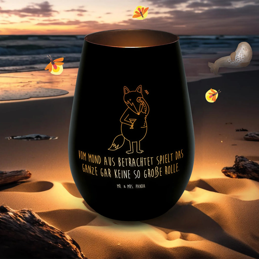 Gold Windlicht Fuchs Lord Windlicht, Teelicht, Graviertes Windlicht, Windlicht Gravur, Kerze, Windlicht aus Glas, Teelicht aus Glas, Fuchs, Füchse, tröstende Worte, Spruch lustig, Liebeskummer Geschenk, Motivation Spruch, Problemlösung