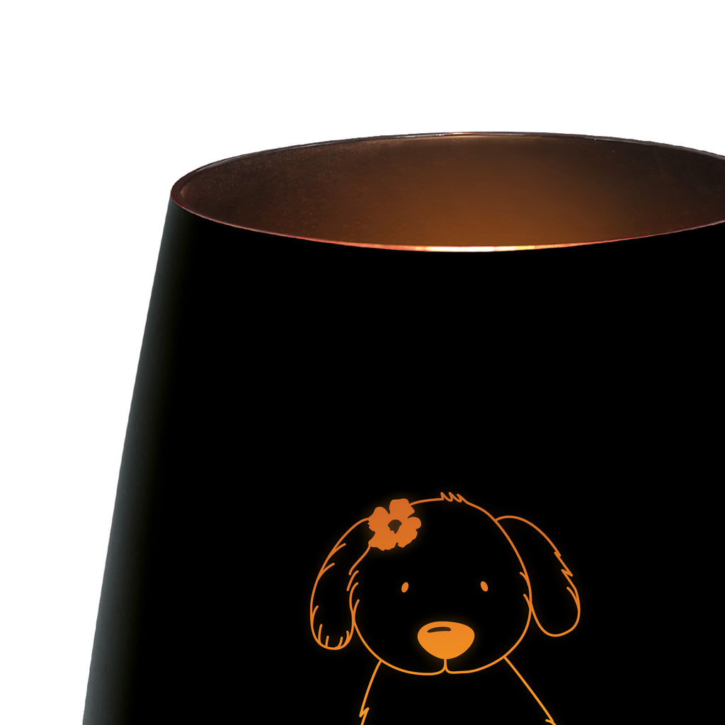 Gold Windlicht Hund Dame Windlicht, Teelicht, Graviertes Windlicht, Windlicht Gravur, Kerze, Windlicht aus Glas, Teelicht aus Glas, Hund, Hundemotiv, Haustier, Hunderasse, Tierliebhaber, Hundebesitzer, Sprüche, Hunde, Hundeliebe, Hundeglück, Liebe, Frauchen