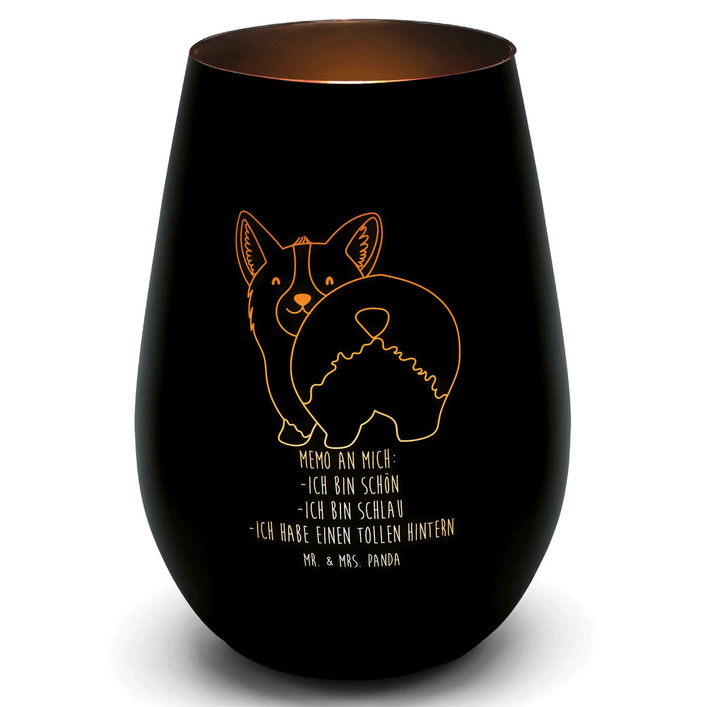 Gold Windlicht Corgi Po Windlicht, Teelicht, Graviertes Windlicht, Windlicht Gravur, Kerze, Windlicht aus Glas, Teelicht aus Glas, Hund, Hundemotiv, Haustier, Hunderasse, Tierliebhaber, Hundebesitzer, Sprüche, Corgie, Hundeliebe, Motivation, Selbstliebe, Spruch