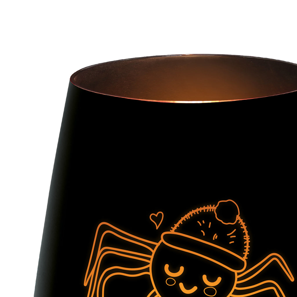 Gold Windlicht Spinne Agathe Kaffee Windlicht, Teelicht, Graviertes Windlicht, Windlicht Gravur, Kerze, Windlicht aus Glas, Teelicht aus Glas, Spinne Agathe, Spinne, Agathe, Videos, Merchandise, Kaffee, Morgen, Morgenmuffel, Lebensweisheiten, Weiser Spruch