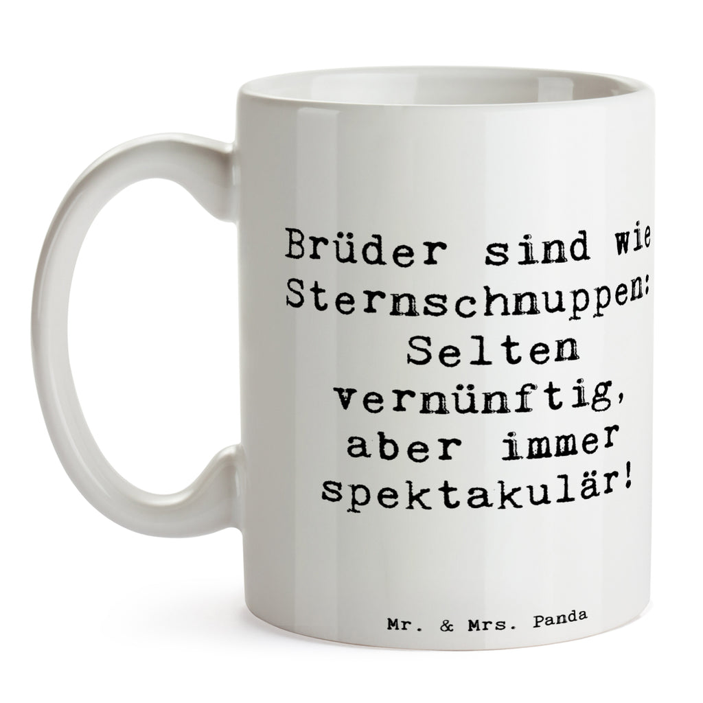 Tasse Spruch Brüder Sternschnuppen Tasse, Kaffeetasse, Teetasse, Becher, Kaffeebecher, Teebecher, Keramiktasse, Porzellantasse, Büro Tasse, Geschenk Tasse, Tasse Sprüche, Tasse Motive, Kaffeetassen, Tasse bedrucken, Designer Tasse, Cappuccino Tassen, Schöne Teetassen, Familie, Vatertag, Muttertag, Bruder, Schwester, Mama, Papa, Oma, Opa