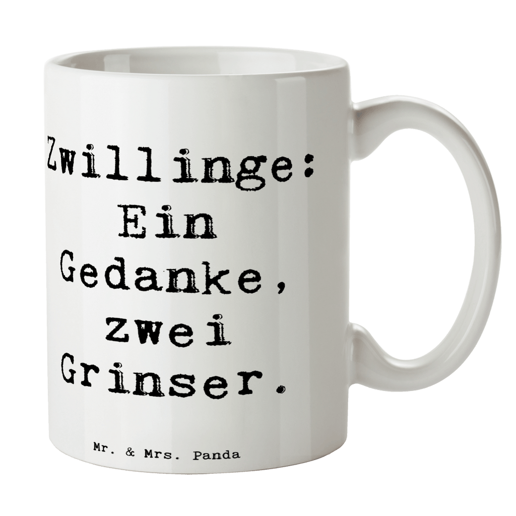 Tasse Spruch Zwillingsgeschwister Grinser Tasse, Kaffeetasse, Teetasse, Becher, Kaffeebecher, Teebecher, Keramiktasse, Porzellantasse, Büro Tasse, Geschenk Tasse, Tasse Sprüche, Tasse Motive, Kaffeetassen, Tasse bedrucken, Designer Tasse, Cappuccino Tassen, Schöne Teetassen, Familie, Vatertag, Muttertag, Bruder, Schwester, Mama, Papa, Oma, Opa