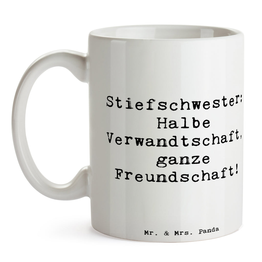 Tasse Spruch Stiefschwester Freundschaft Tasse, Kaffeetasse, Teetasse, Becher, Kaffeebecher, Teebecher, Keramiktasse, Porzellantasse, Büro Tasse, Geschenk Tasse, Tasse Sprüche, Tasse Motive, Kaffeetassen, Tasse bedrucken, Designer Tasse, Cappuccino Tassen, Schöne Teetassen, Familie, Vatertag, Muttertag, Bruder, Schwester, Mama, Papa, Oma, Opa