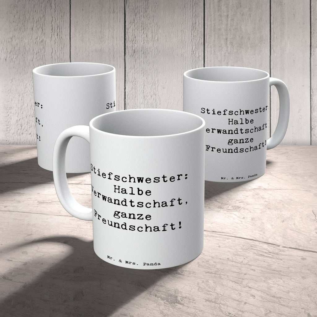 Tasse Spruch Stiefschwester Freundschaft Tasse, Kaffeetasse, Teetasse, Becher, Kaffeebecher, Teebecher, Keramiktasse, Porzellantasse, Büro Tasse, Geschenk Tasse, Tasse Sprüche, Tasse Motive, Kaffeetassen, Tasse bedrucken, Designer Tasse, Cappuccino Tassen, Schöne Teetassen, Familie, Vatertag, Muttertag, Bruder, Schwester, Mama, Papa, Oma, Opa