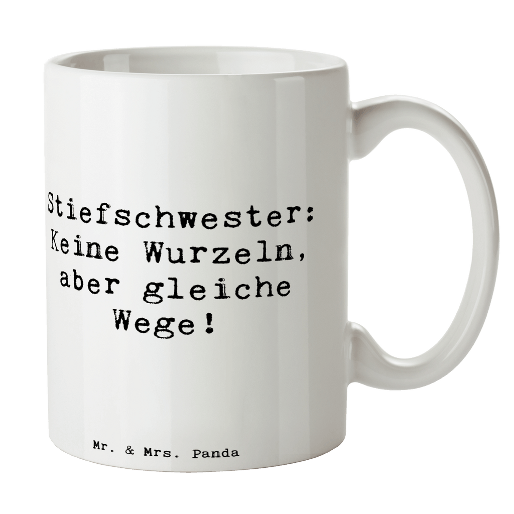 Tasse Wege Stiefschwester Tasse, Kaffeetasse, Teetasse, Becher, Kaffeebecher, Teebecher, Keramiktasse, Porzellantasse, Büro Tasse, Geschenk Tasse, Tasse Sprüche, Tasse Motive