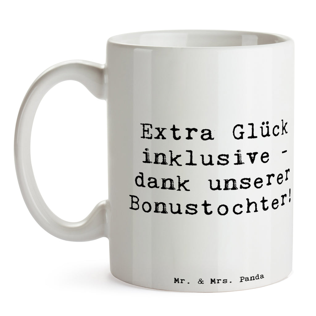 Tasse Spruch Bonustochter Glück Tasse, Kaffeetasse, Teetasse, Becher, Kaffeebecher, Teebecher, Keramiktasse, Porzellantasse, Büro Tasse, Geschenk Tasse, Tasse Sprüche, Tasse Motive, Kaffeetassen, Tasse bedrucken, Designer Tasse, Cappuccino Tassen, Schöne Teetassen, Familie, Vatertag, Muttertag, Bruder, Schwester, Mama, Papa, Oma, Opa