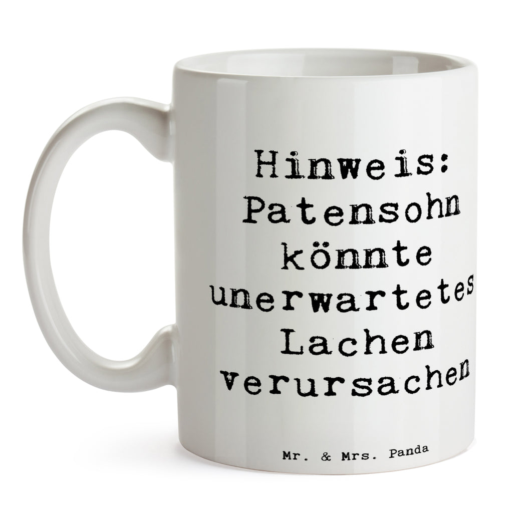 Tasse Spruch Unerwartetes Lachen Patensohn Tasse, Kaffeetasse, Teetasse, Becher, Kaffeebecher, Teebecher, Keramiktasse, Porzellantasse, Büro Tasse, Geschenk Tasse, Tasse Sprüche, Tasse Motive, Kaffeetassen, Tasse bedrucken, Designer Tasse, Cappuccino Tassen, Schöne Teetassen, Familie, Vatertag, Muttertag, Bruder, Schwester, Mama, Papa, Oma, Opa