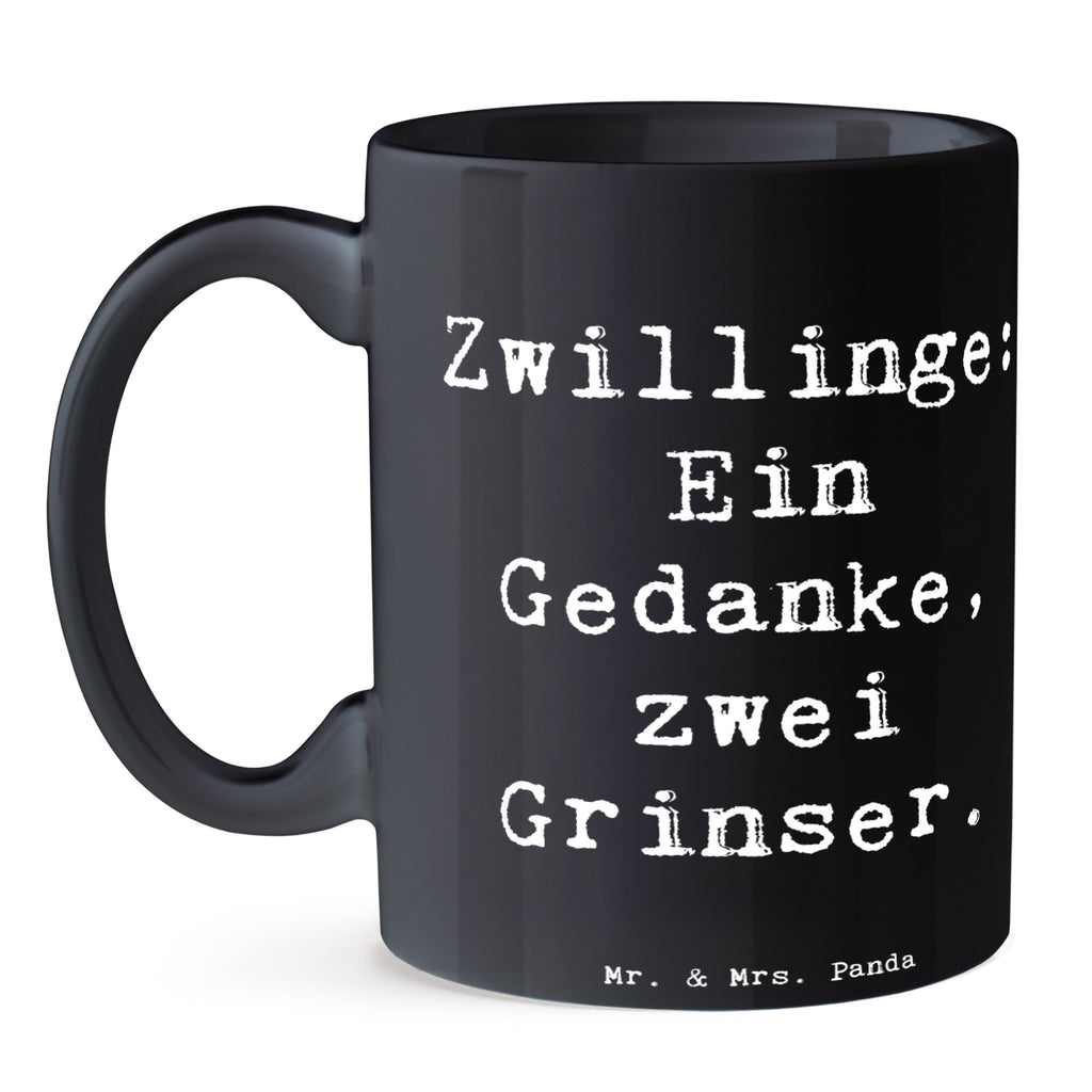 Tasse Spruch Zwillingsgeschwister Grinser Tasse, Kaffeetasse, Teetasse, Becher, Kaffeebecher, Teebecher, Keramiktasse, Porzellantasse, Büro Tasse, Geschenk Tasse, Tasse Sprüche, Tasse Motive, Kaffeetassen, Tasse bedrucken, Designer Tasse, Cappuccino Tassen, Schöne Teetassen, Familie, Vatertag, Muttertag, Bruder, Schwester, Mama, Papa, Oma, Opa