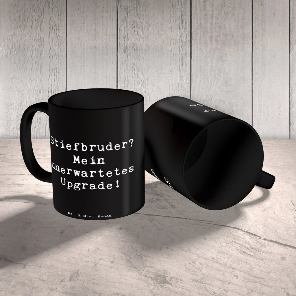 Tasse Spruch Stiefbruder Upgrade Tasse, Kaffeetasse, Teetasse, Becher, Kaffeebecher, Teebecher, Keramiktasse, Porzellantasse, Büro Tasse, Geschenk Tasse, Tasse Sprüche, Tasse Motive, Kaffeetassen, Tasse bedrucken, Designer Tasse, Cappuccino Tassen, Schöne Teetassen, Familie, Vatertag, Muttertag, Bruder, Schwester, Mama, Papa, Oma, Opa