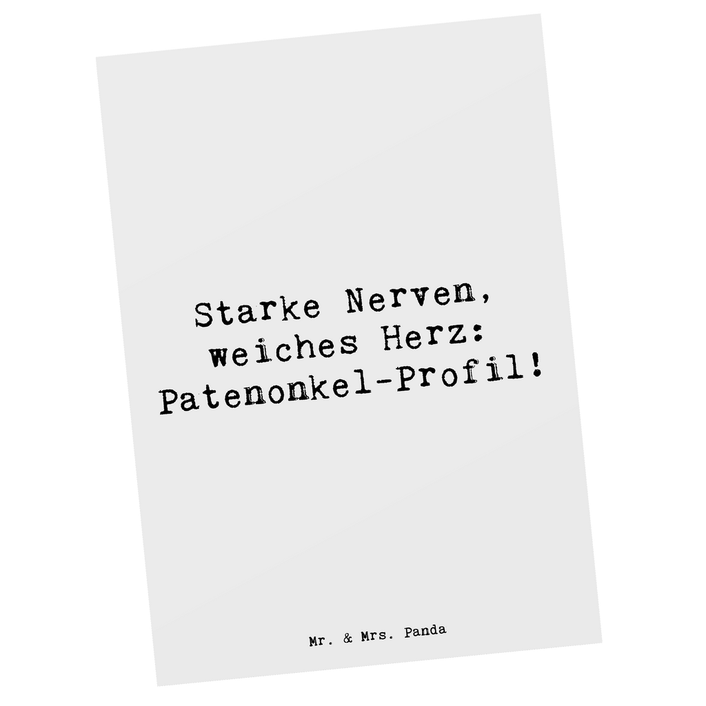 Postkarte Spruch Starke Patenonkel Postkarte, Karte, Geschenkkarte, Grußkarte, Einladung, Ansichtskarte, Geburtstagskarte, Einladungskarte, Dankeskarte, Ansichtskarten, Einladung Geburtstag, Einladungskarten Geburtstag, Familie, Vatertag, Muttertag, Bruder, Schwester, Mama, Papa, Oma, Opa