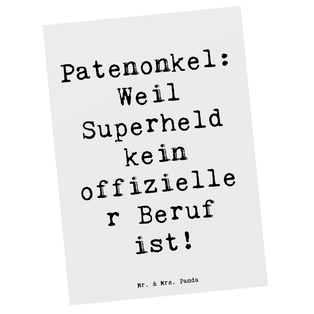 Postkarte Spruch Patenonkel Superheld Postkarte, Karte, Geschenkkarte, Grußkarte, Einladung, Ansichtskarte, Geburtstagskarte, Einladungskarte, Dankeskarte, Ansichtskarten, Einladung Geburtstag, Einladungskarten Geburtstag, Familie, Vatertag, Muttertag, Bruder, Schwester, Mama, Papa, Oma, Opa