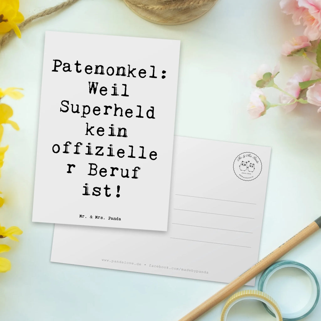 Postkarte Spruch Patenonkel Superheld Postkarte, Karte, Geschenkkarte, Grußkarte, Einladung, Ansichtskarte, Geburtstagskarte, Einladungskarte, Dankeskarte, Ansichtskarten, Einladung Geburtstag, Einladungskarten Geburtstag, Familie, Vatertag, Muttertag, Bruder, Schwester, Mama, Papa, Oma, Opa