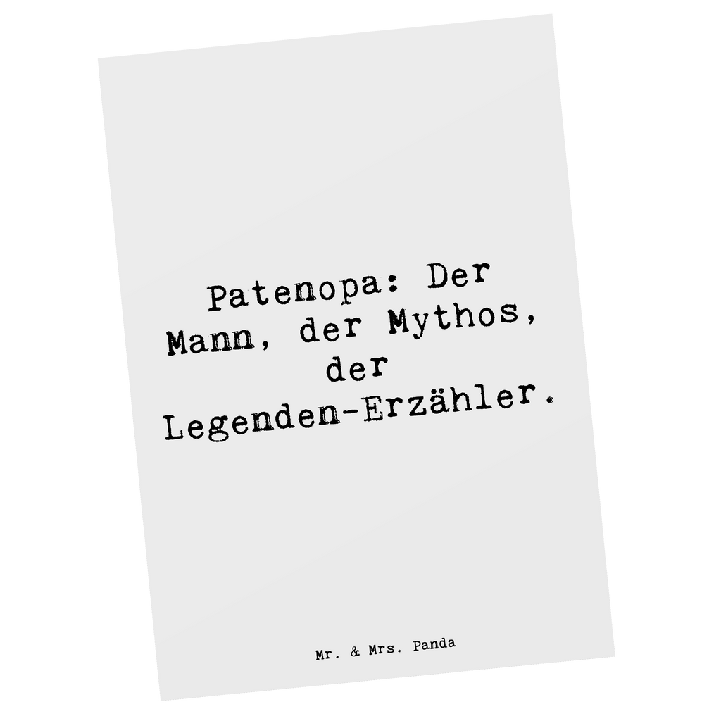 Postkarte Spruch Patenopa Legende Postkarte, Karte, Geschenkkarte, Grußkarte, Einladung, Ansichtskarte, Geburtstagskarte, Einladungskarte, Dankeskarte, Ansichtskarten, Einladung Geburtstag, Einladungskarten Geburtstag, Familie, Vatertag, Muttertag, Bruder, Schwester, Mama, Papa, Oma, Opa