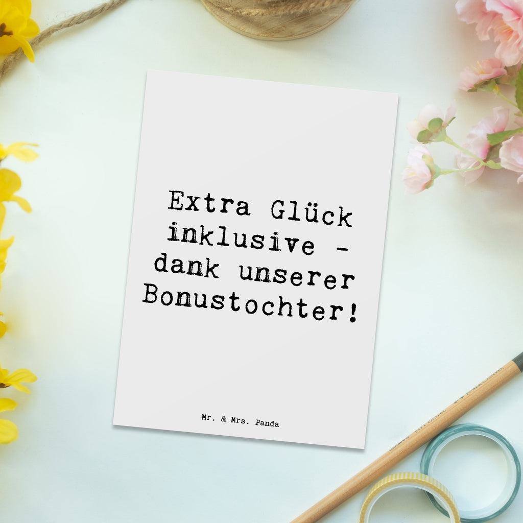 Postkarte Spruch Bonustochter Glück Postkarte, Karte, Geschenkkarte, Grußkarte, Einladung, Ansichtskarte, Geburtstagskarte, Einladungskarte, Dankeskarte, Ansichtskarten, Einladung Geburtstag, Einladungskarten Geburtstag, Familie, Vatertag, Muttertag, Bruder, Schwester, Mama, Papa, Oma, Opa