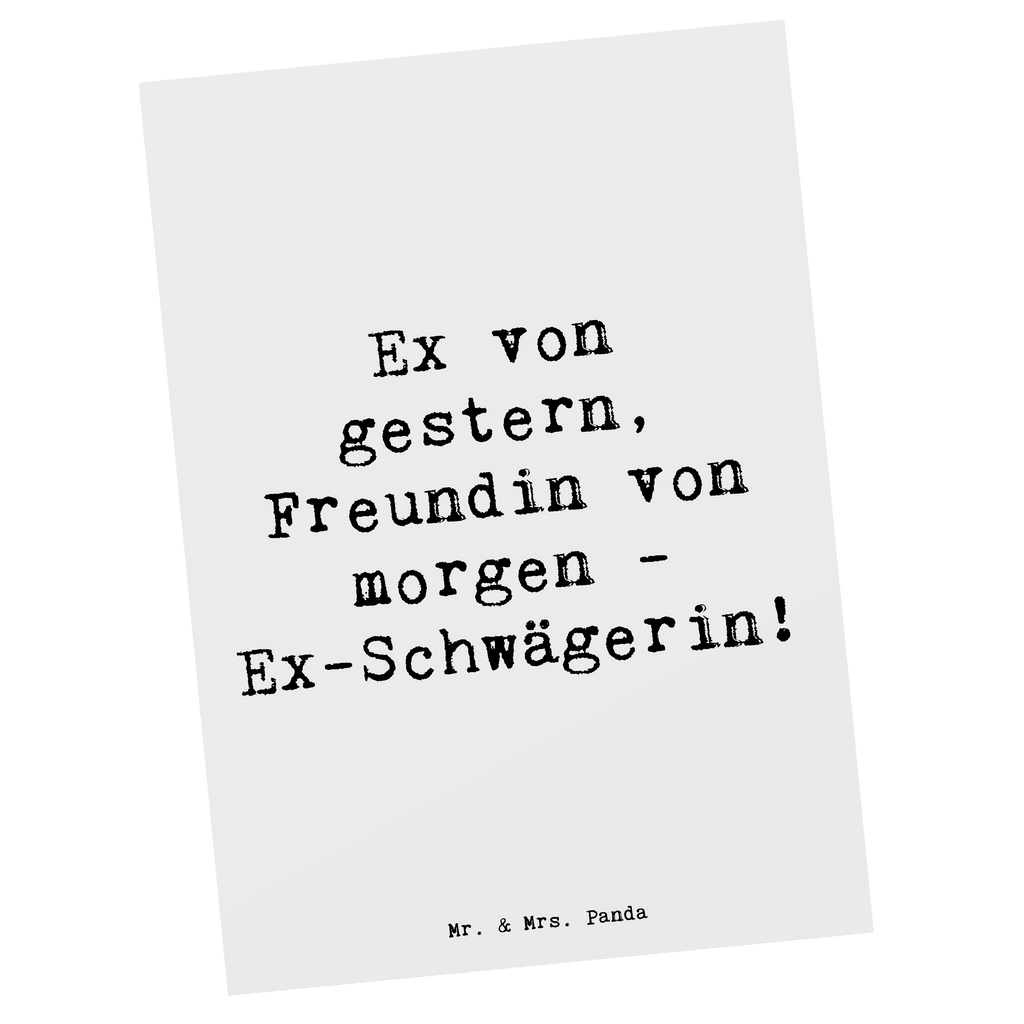 Postkarte Spruch Ex-Schwägerin Überrascht Postkarte, Karte, Geschenkkarte, Grußkarte, Einladung, Ansichtskarte, Geburtstagskarte, Einladungskarte, Dankeskarte, Ansichtskarten, Einladung Geburtstag, Einladungskarten Geburtstag, Familie, Vatertag, Muttertag, Bruder, Schwester, Mama, Papa, Oma, Opa