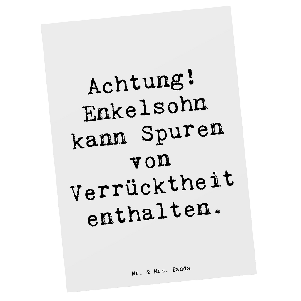 Postkarte Spruch Enkelsohn Verrücktheit Postkarte, Karte, Geschenkkarte, Grußkarte, Einladung, Ansichtskarte, Geburtstagskarte, Einladungskarte, Dankeskarte, Ansichtskarten, Einladung Geburtstag, Einladungskarten Geburtstag, Familie, Vatertag, Muttertag, Bruder, Schwester, Mama, Papa, Oma, Opa