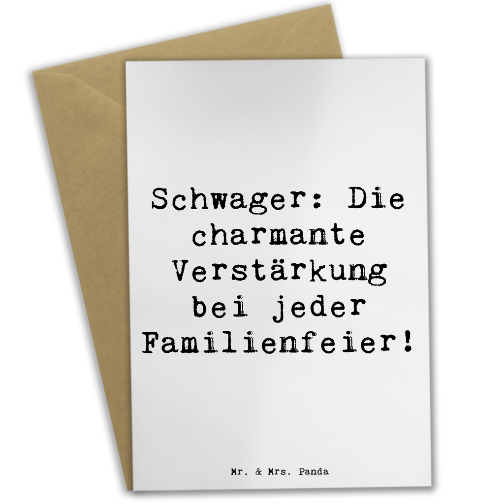 Grußkarte Schwager Familiencharme Grußkarte, Klappkarte, Einladungskarte, Glückwunschkarte, Hochzeitskarte, Geburtstagskarte, Karte