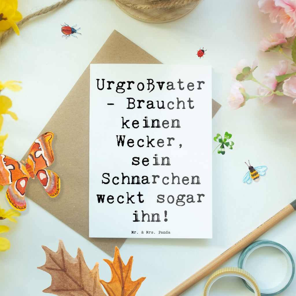 Grußkarte Spruch Urgroßvater Schnarchen Grußkarte, Klappkarte, Einladungskarte, Glückwunschkarte, Hochzeitskarte, Geburtstagskarte, Karte, Ansichtskarten, Familie, Vatertag, Muttertag, Bruder, Schwester, Mama, Papa, Oma, Opa