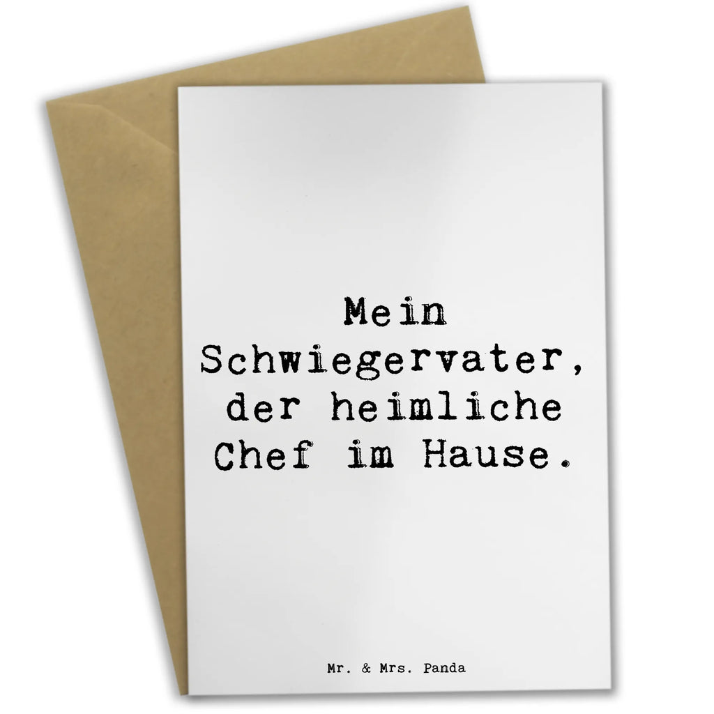 Grußkarte Spruch Schwiegervater Chef Grußkarte, Klappkarte, Einladungskarte, Glückwunschkarte, Hochzeitskarte, Geburtstagskarte, Karte, Ansichtskarten, Familie, Vatertag, Muttertag, Bruder, Schwester, Mama, Papa, Oma, Opa