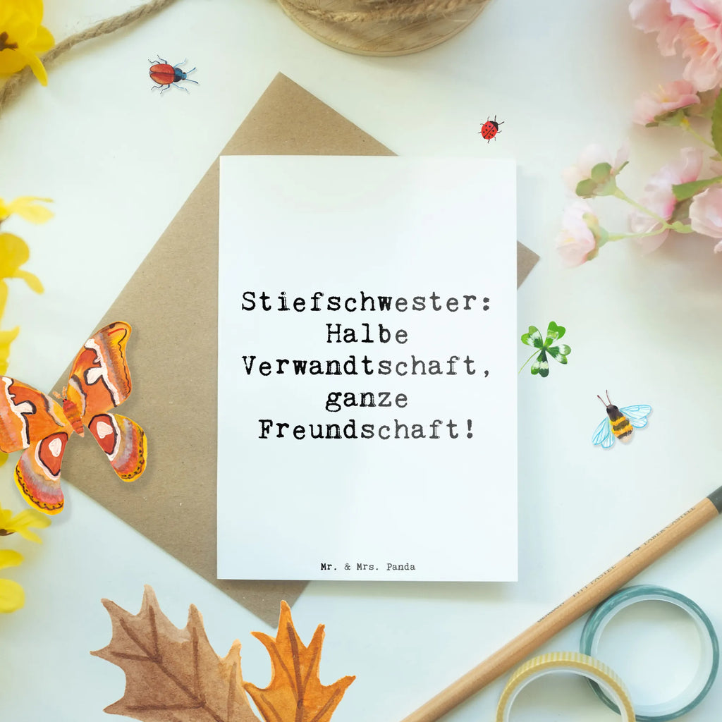 Grußkarte Spruch Stiefschwester Freundschaft Grußkarte, Klappkarte, Einladungskarte, Glückwunschkarte, Hochzeitskarte, Geburtstagskarte, Karte, Ansichtskarten, Familie, Vatertag, Muttertag, Bruder, Schwester, Mama, Papa, Oma, Opa