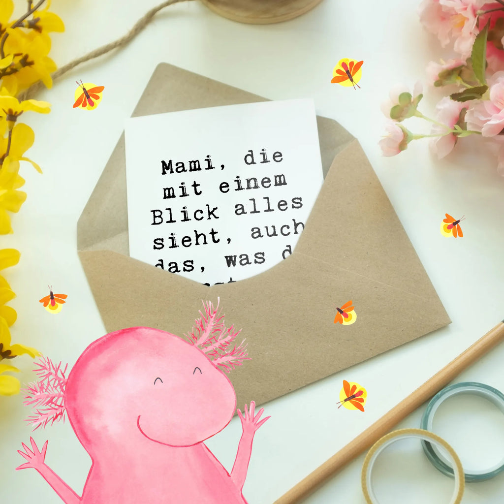 Grußkarte Spruch Mami Superkraft Grußkarte, Klappkarte, Einladungskarte, Glückwunschkarte, Hochzeitskarte, Geburtstagskarte, Karte, Ansichtskarten, Familie, Vatertag, Muttertag, Bruder, Schwester, Mama, Papa, Oma, Opa