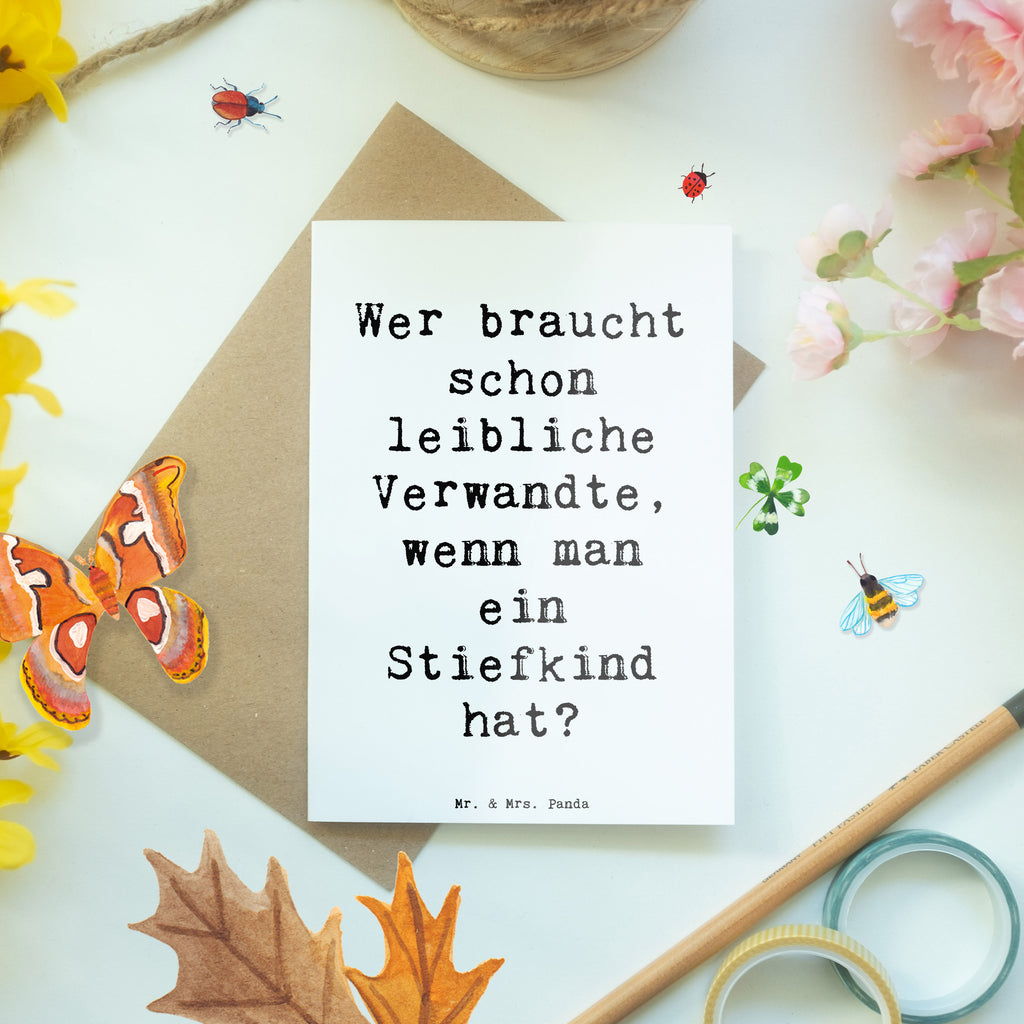 Grußkarte Spruch Stiefkindliebe Grußkarte, Klappkarte, Einladungskarte, Glückwunschkarte, Hochzeitskarte, Geburtstagskarte, Karte, Ansichtskarten, Familie, Vatertag, Muttertag, Bruder, Schwester, Mama, Papa, Oma, Opa