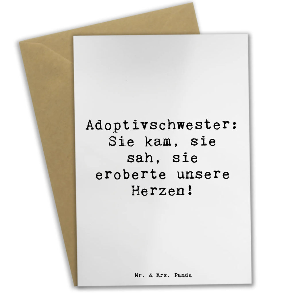 Grußkarte Spruch Adoptivschwester Herz Grußkarte, Klappkarte, Einladungskarte, Glückwunschkarte, Hochzeitskarte, Geburtstagskarte, Karte, Ansichtskarten, Familie, Vatertag, Muttertag, Bruder, Schwester, Mama, Papa, Oma, Opa