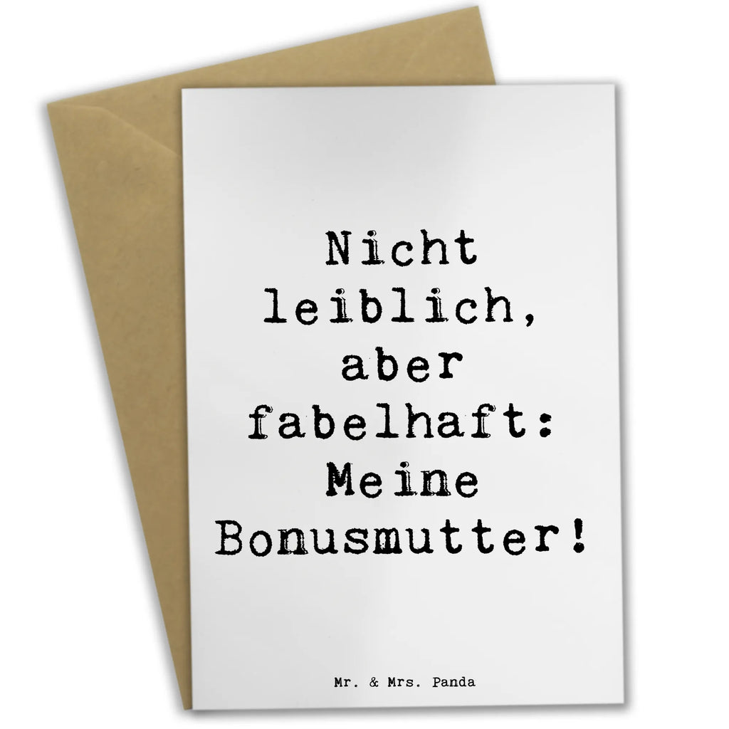 Grußkarte Spruch Bonusmutter Grußkarte, Klappkarte, Einladungskarte, Glückwunschkarte, Hochzeitskarte, Geburtstagskarte, Karte, Ansichtskarten, Familie, Vatertag, Muttertag, Bruder, Schwester, Mama, Papa, Oma, Opa