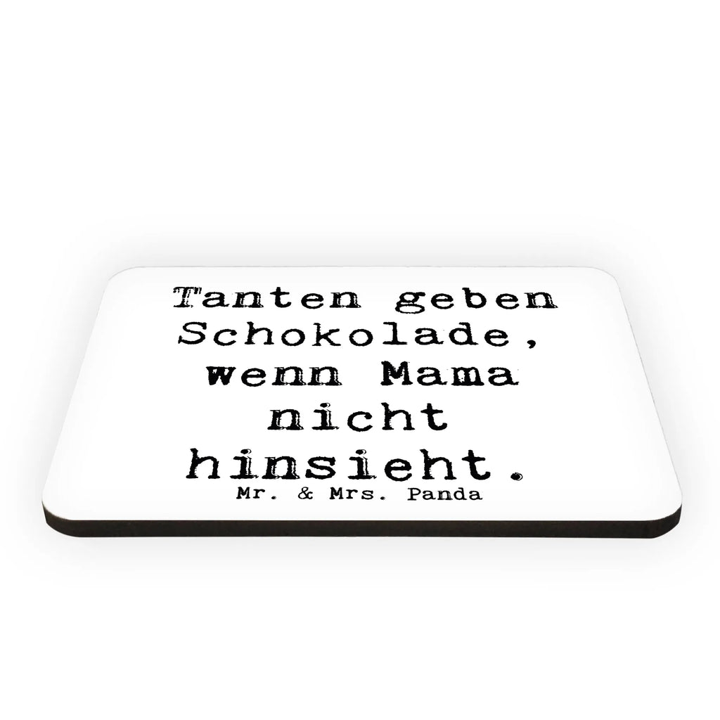 Magnet Spruch Tanten geben Schokolade, wenn Mama nicht hinsieht. Kühlschrankmagnet, Pinnwandmagnet, Souvenir Magnet, Motivmagnete, Dekomagnet, Whiteboard Magnet, Notiz Magnet, Kühlschrank Dekoration, Familie, Vatertag, Muttertag, Bruder, Schwester, Mama, Papa, Oma, Opa