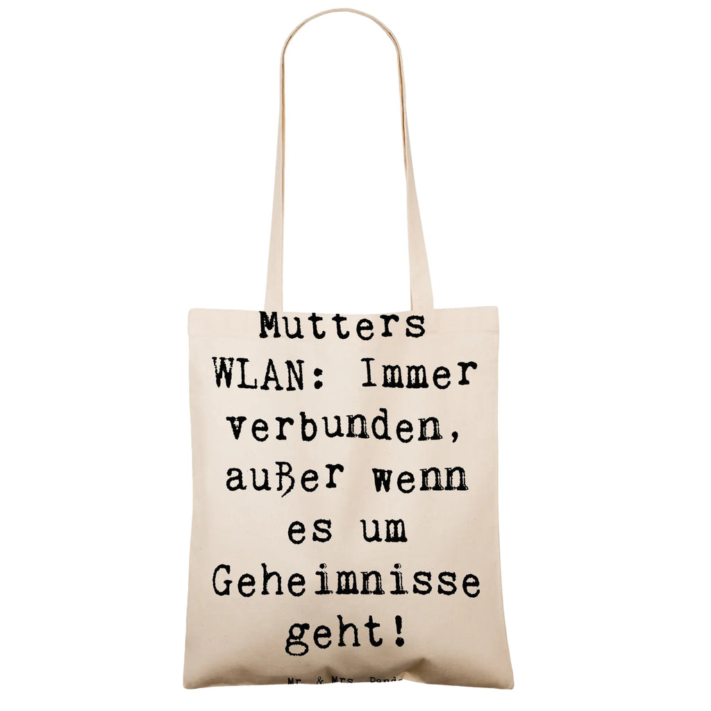 Tragetasche Spruch Mutters WLAN Beuteltasche, Beutel, Einkaufstasche, Jutebeutel, Stoffbeutel, Tasche, Shopper, Umhängetasche, Strandtasche, Schultertasche, Stofftasche, Tragetasche, Badetasche, Jutetasche, Einkaufstüte, Laptoptasche, Familie, Vatertag, Muttertag, Bruder, Schwester, Mama, Papa, Oma, Opa