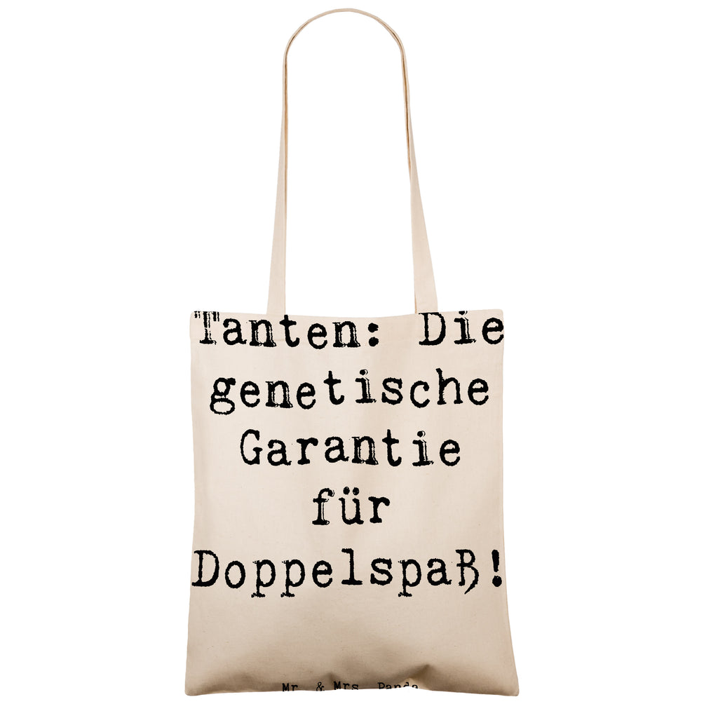 Tragetasche Spruch Tanten Doppelspaß Beuteltasche, Beutel, Einkaufstasche, Jutebeutel, Stoffbeutel, Tasche, Shopper, Umhängetasche, Strandtasche, Schultertasche, Stofftasche, Tragetasche, Badetasche, Jutetasche, Einkaufstüte, Laptoptasche, Familie, Vatertag, Muttertag, Bruder, Schwester, Mama, Papa, Oma, Opa