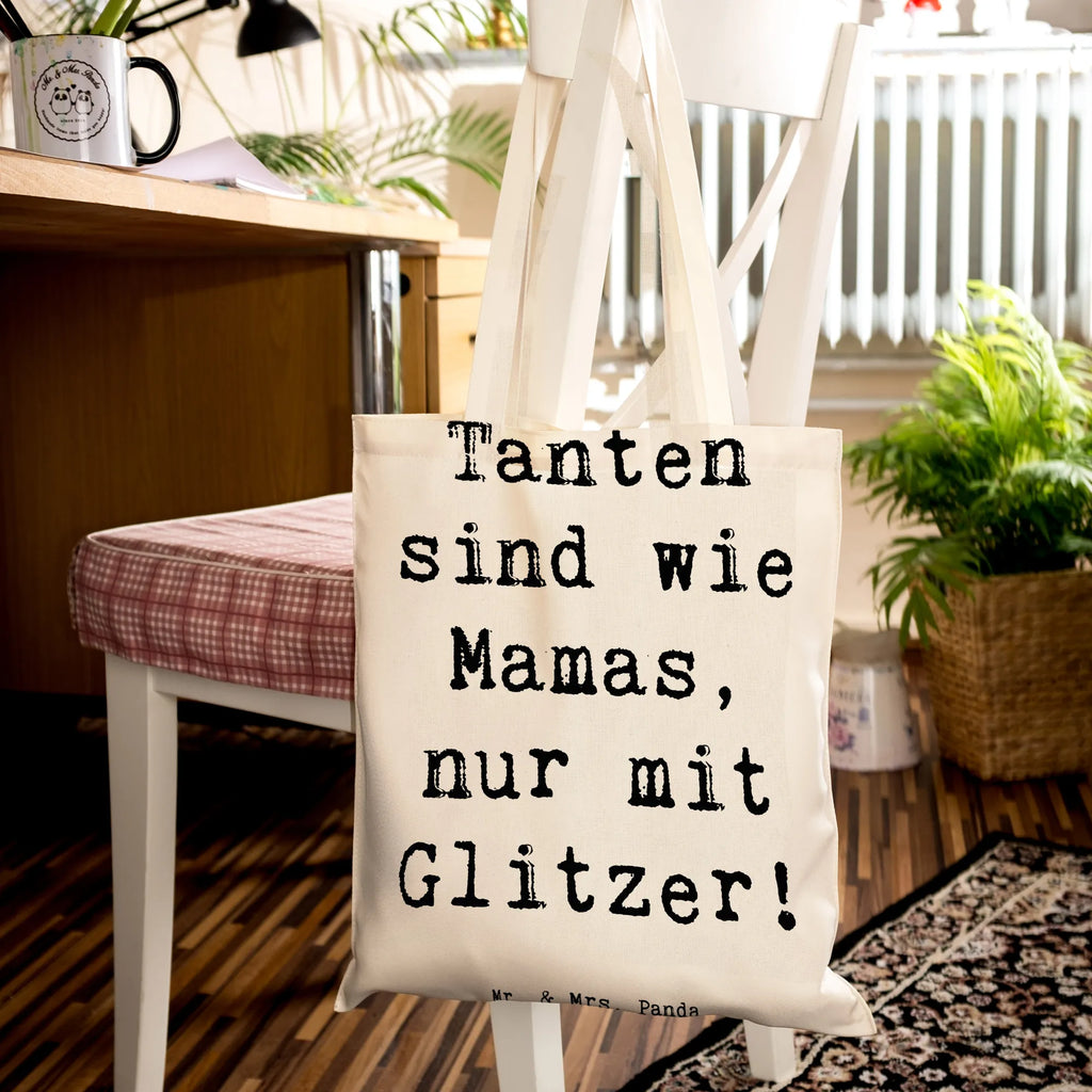 Tragetasche Spruch Glitzernde Tante Beuteltasche, Beutel, Einkaufstasche, Jutebeutel, Stoffbeutel, Tasche, Shopper, Umhängetasche, Strandtasche, Schultertasche, Stofftasche, Tragetasche, Badetasche, Jutetasche, Einkaufstüte, Laptoptasche, Familie, Vatertag, Muttertag, Bruder, Schwester, Mama, Papa, Oma, Opa