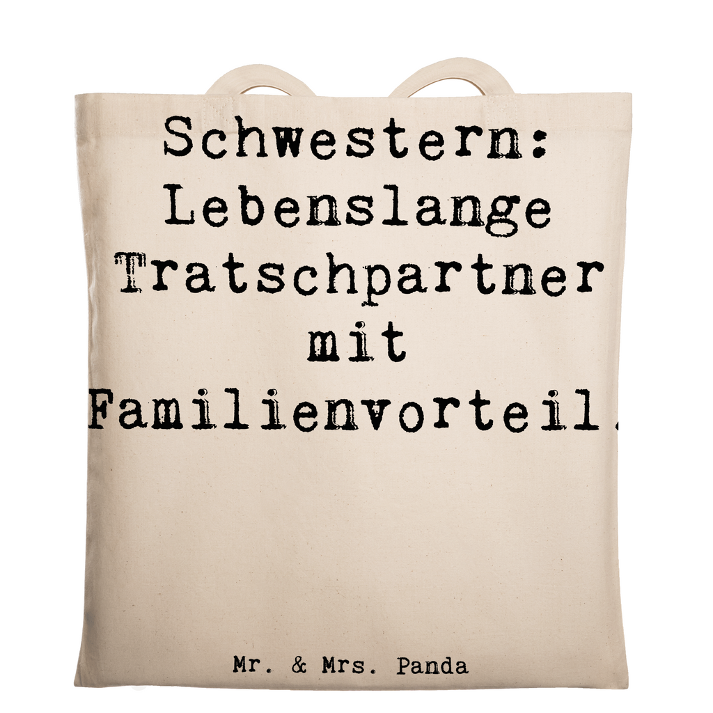 Tragetasche Spruch Schwestern Tratschpartner Beuteltasche, Beutel, Einkaufstasche, Jutebeutel, Stoffbeutel, Tasche, Shopper, Umhängetasche, Strandtasche, Schultertasche, Stofftasche, Tragetasche, Badetasche, Jutetasche, Einkaufstüte, Laptoptasche, Familie, Vatertag, Muttertag, Bruder, Schwester, Mama, Papa, Oma, Opa